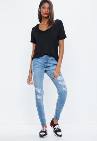 Missguided High Waisted Skinny Jean