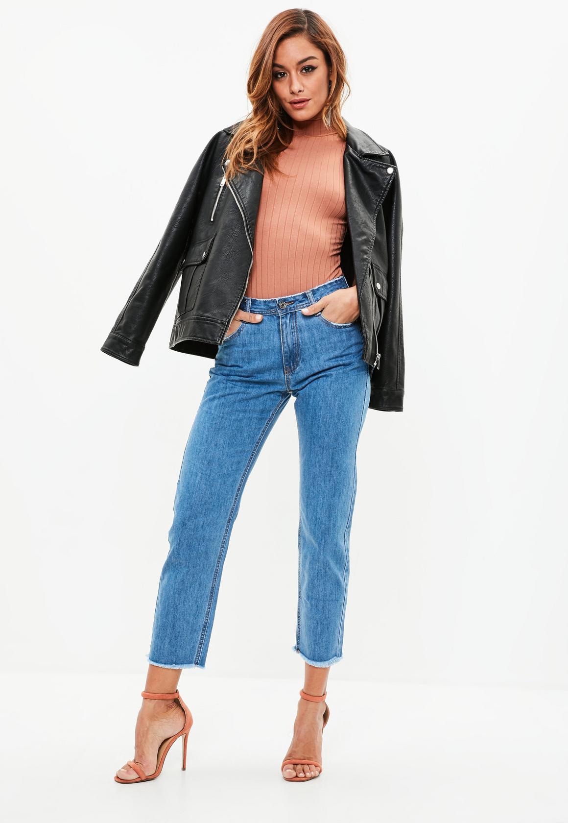 Missguided Straight Leg Mom Jeans