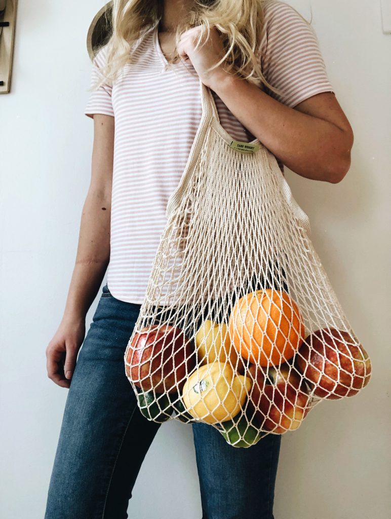 Net bag for produce and groceries